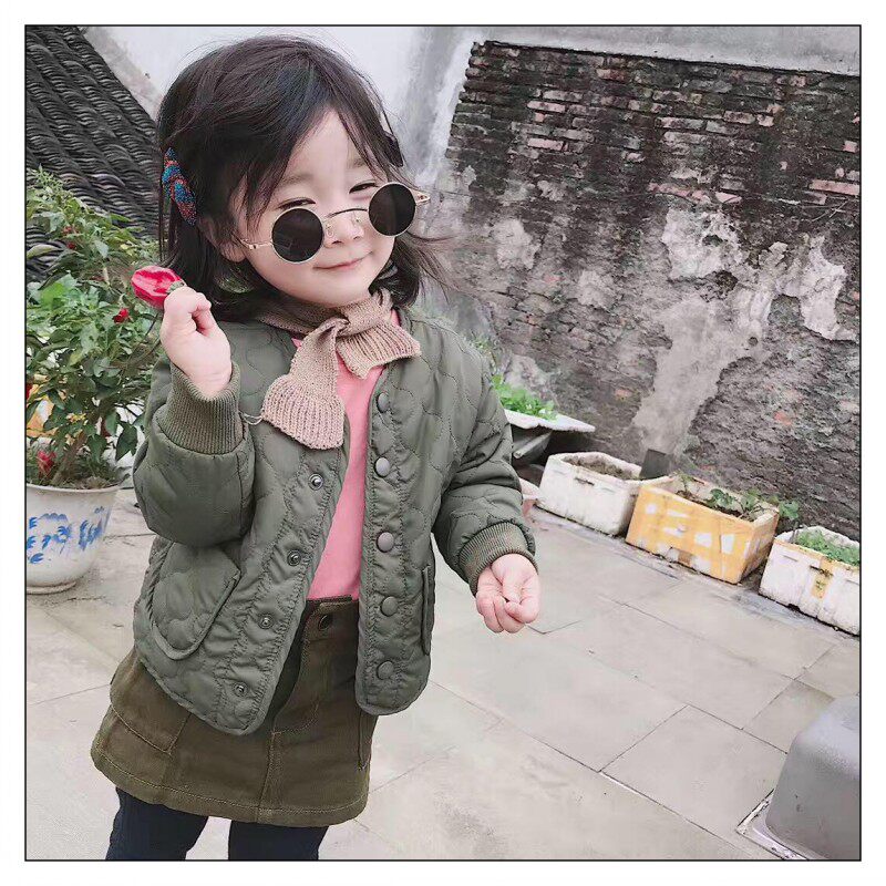 Joe Baojia Good Goods Return Field Winter New Male Girl Middle Children Thin Cotton Liner Thin Korean version cotton jacket jacket