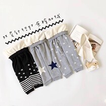 (Qiaos) autumn and winter New Boys and Girls star series plus velvet leggings childrens cotton bottoming trousers