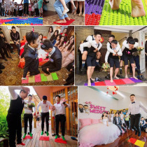  Wedding tricky best man whole groom props whole toe platen skipping rope blocking door creative wedding pick-up pro blocking door game