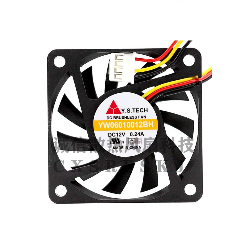 Projector fan YW06010012BH 12V 0 24A new original yuanshan Y S TECH heat dissipation 6010