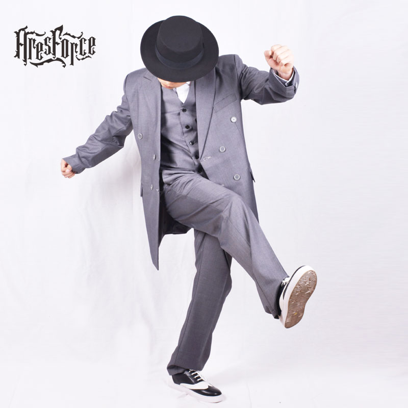 Popping mechanical dance boogaloo suit Lockin performance lengthened POPPIN suit FUNKY suit