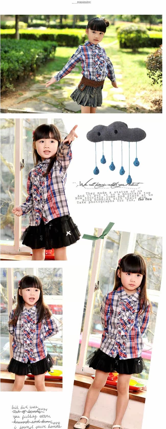 Chemise fille à manche longue - Ref 2086188 Image 11