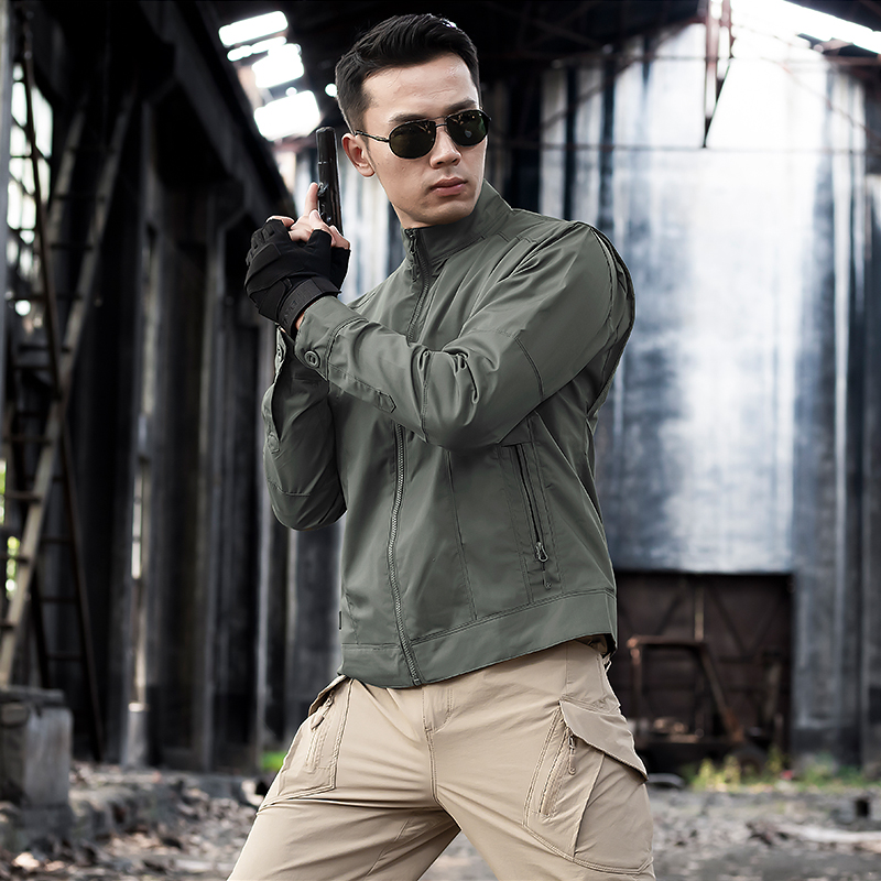 Outdoor Tactical Warm Jacket Male spring Autumn Collar Special Soldier Blouse Army Fan commuter Waterproof Jacket Submachine Clothes