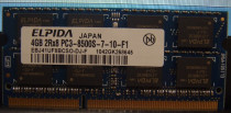 EBJ41UF8BCSO-DJ-F Elpida 4GB 2RX8 PC3-8500S-7-10-F1 notebook memory