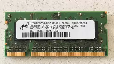 mei guang 1GB 2RX16 PC2-6400S-666-12-A0 MT8HTF12864HDZ-800H1 memory