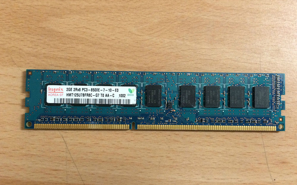 Modern Hynix 2GB 2RX8 PC3-8500E-7-10-E0 DDR3 1066 ECC server memory