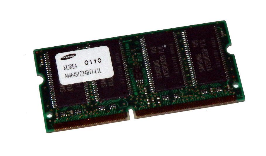 Samsung M464S1724BT1-L1L 128MB SDRAM PC100 100MHz 144P notebook memory