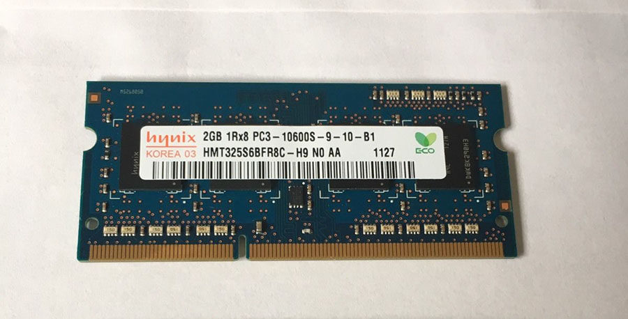 Hynix Modern 2GB 1Rx8 PC3-10600S-9-10-B1 HMT325S6BFR8C-H9 memory bar