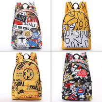 Bisda 2021 New Double Shoulder Bag Women Ins Tide Card Canvas Satchel Girl College Student Little Crowd Design Feel Backpack