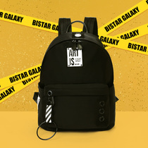 Bisda Double Shoulder Bag Female College Student Brief Fashion Trends Learning School Bag Mens Large Capacity Mens Computer Backpack