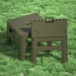 Plastic Folding Table, Outdoor Portable Simple Dining Table, Study Desk, Baby Drawing and Writing Table, Dining Table and Stool