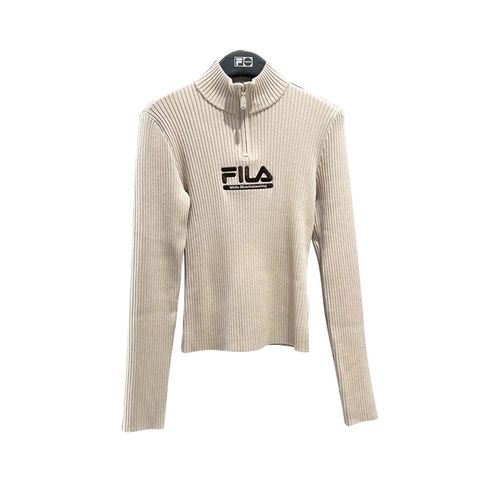 Специальное предложение модного бренда FILA 2024, зимняя женская спортивная одежда, топы, свитер, вязаный свитер T11W147401