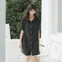  Buy three free one ice orange cola loose doll collar short-sleeved dress female thin wild small skirt