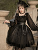 Original authentic girl killer lolita goth dark style loli high waist mesh daily dress OP dress