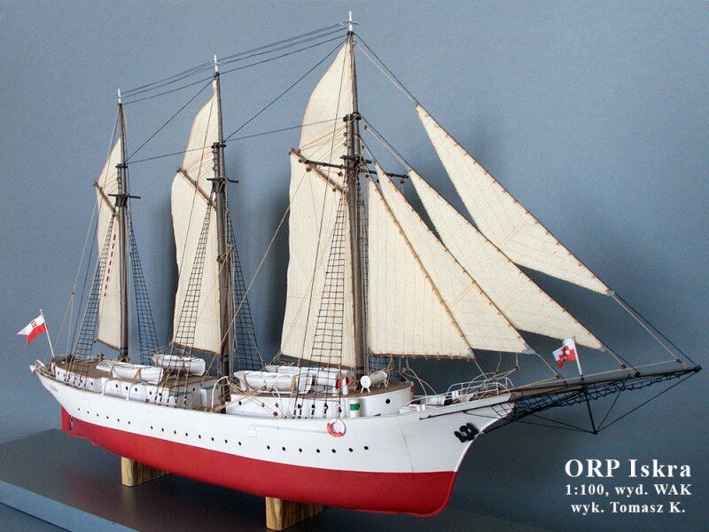🌟波兰海军三桅帆船纸模型：航海梦的起点帆船DIY 🛥-其他类型纸模-淘宝