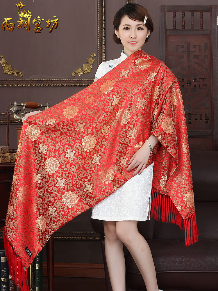 Nanjing Yunjin shawl scarf Chinese style characteristic embroidery handicrafts small gifts to send foreigners 38 gifts