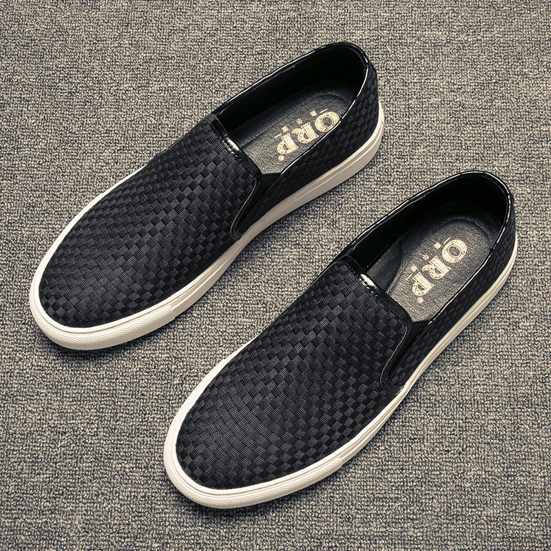 Men's shoes Summer breathable 2022 New Korean version Lefoe shoes Men's Inn One foot pedal cloth shoes casual sloth shoes