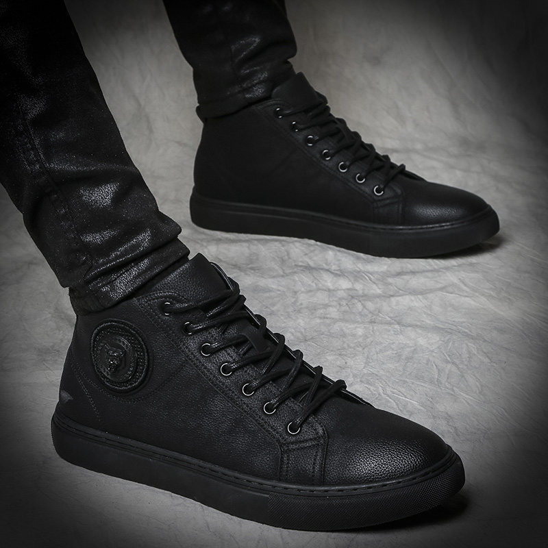 Men's high tube shoes Men's fashion Korean version of casual inner height-increasing shoes Men's fashion shoes 2021 new autumn men's shoes