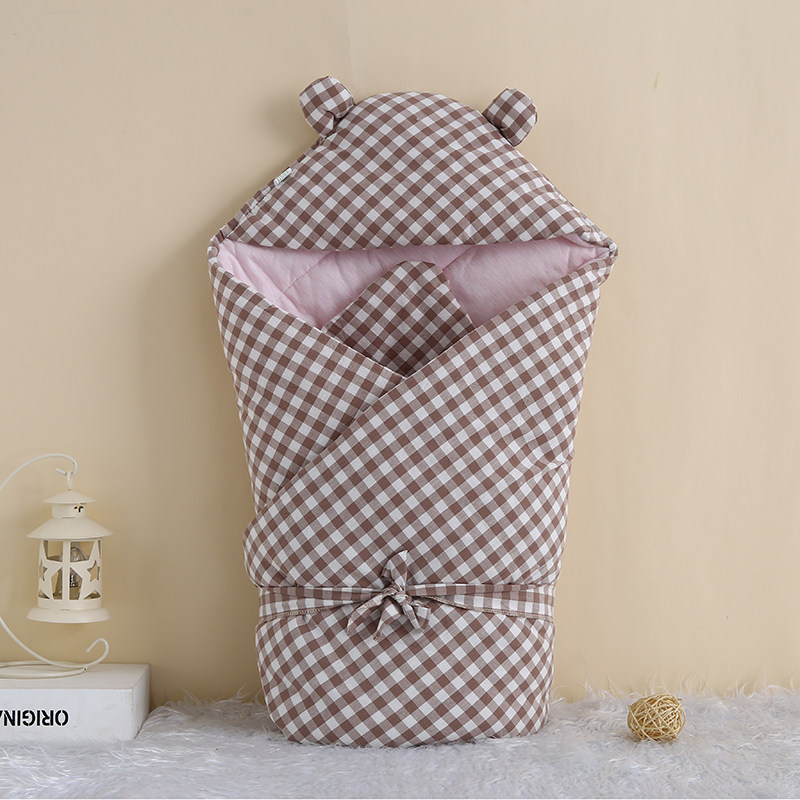 Autumn-winter baby clip cotton huddly covered with newborn pure cotton cover by male and female baby outside hug blanket newborn bag by winter