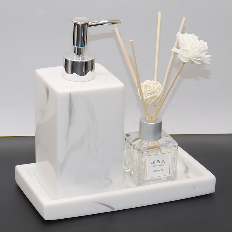 Hotel European-style bathroom toiletries kit model room bathroom ornaments hand sanitizer bottle lotion bottle tray set