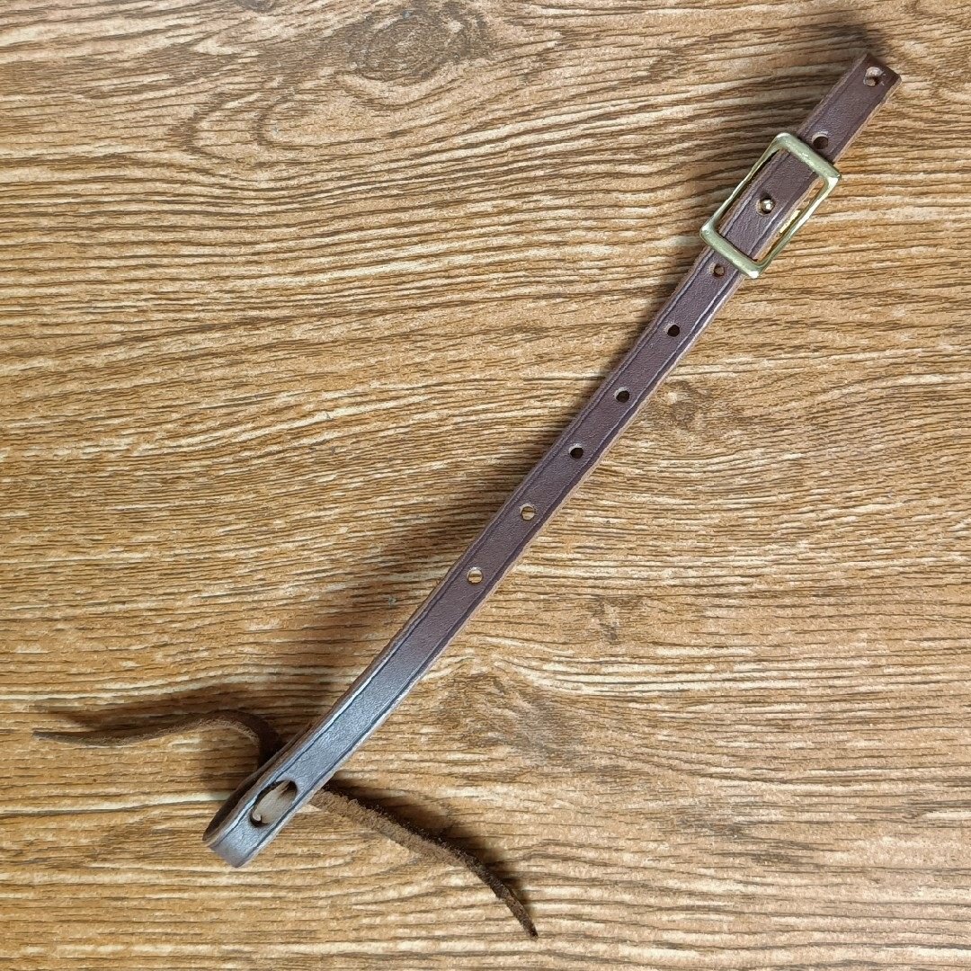 Pure cowhide western saddle front and rear belly strap connection belt connection rope connection leather strip high quality brass adjustment buckle