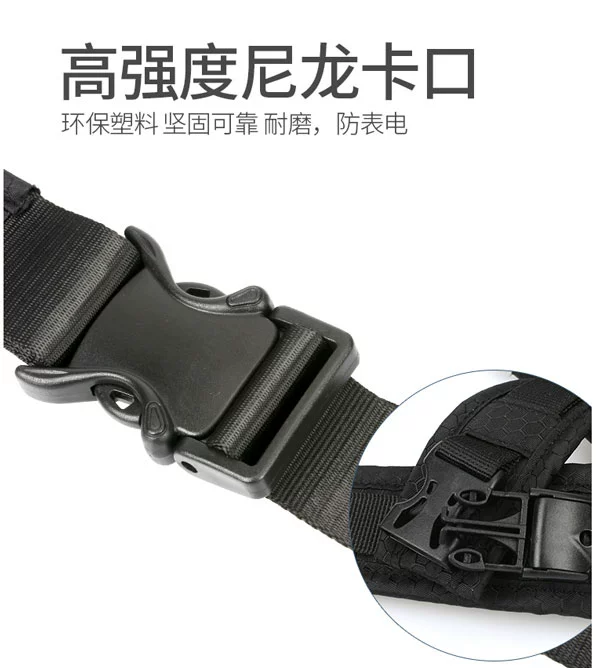 Máy ảnh DSLR cố định vành đai leo núi kiểm soát lũ giải nén cưỡi ngoài trời gia cố ổn định thắt lưng khóa phụ kiện chụp ảnh - Phụ kiện máy ảnh DSLR / đơn túi máy ảnh sony