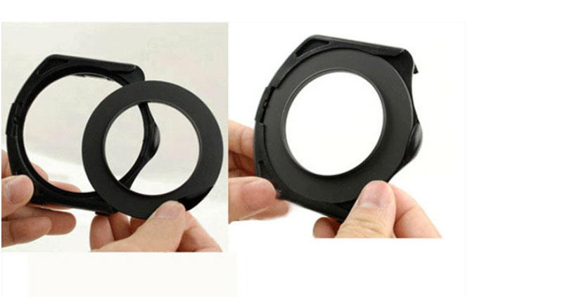SLR lọc màu 24 dốc hình vuông có cạnh chèn tấm kính gương bằng kính hiển vi ánh sáng lọc màu xám dốc gắn kết - Phụ kiện máy ảnh DSLR / đơn nắp máy ảnh