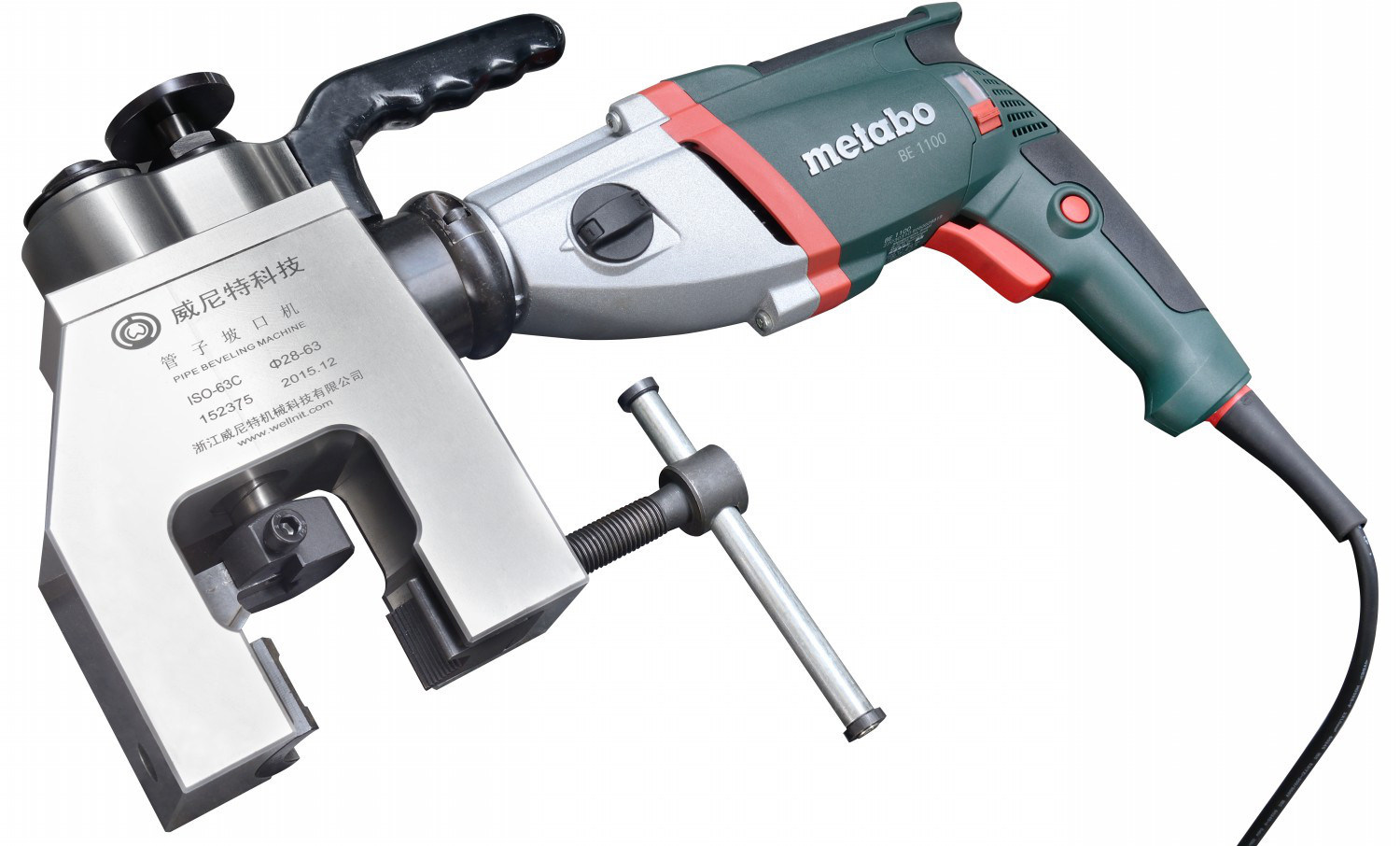 Germany Mai Taibao external clip type automatic flat mouth machine Chamfering machine Electric beveling machine special blade