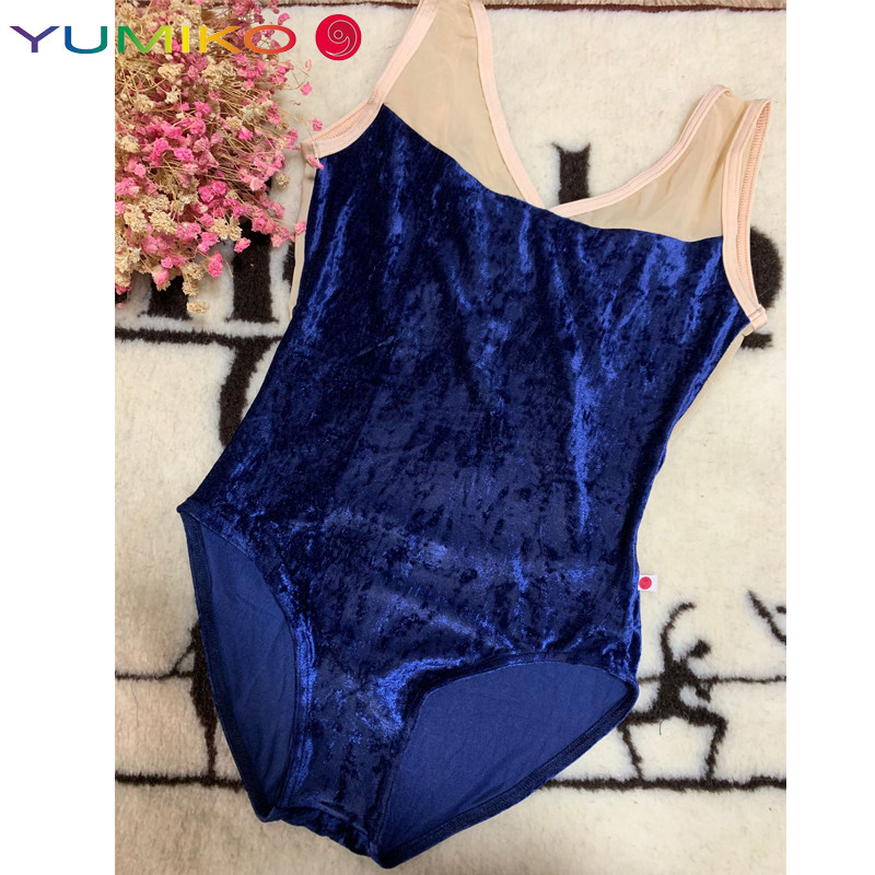 Japan Import Spot Yumiko Senior Custom Ballet Adult Gymnastics Suit Gymnastics Suit Yoga Velvet Dance Suit