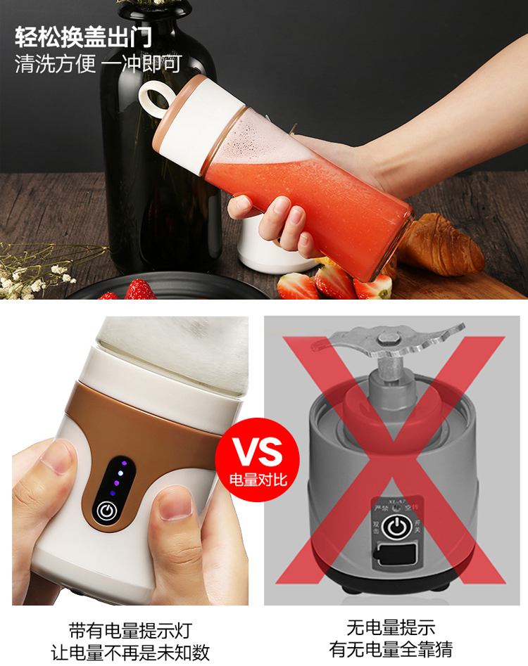 máy ép chậm kuvings Juice Cup Mini Electric Portable Fry Máy ép trái cây Máy ép trái cây gia dụng Trái cây nhỏ Ký túc xá Máy ép trái cây và rau quả nên mua máy ép trái cây loại nào