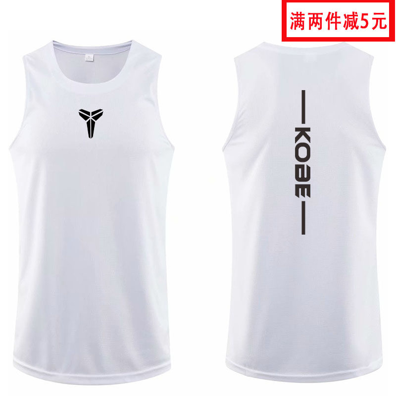 Loose Kobe training sports vest sweat-absorbing running sleeveless top fitness vest mesh quick-drying basketball clothing tide