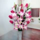 Mây sắt giả gỗ bình gốm phòng khách hoa khô cắm hoa sàn lớn bình hoa trang trí nhà trang trí hoa - Vase / Bồn hoa & Kệ
