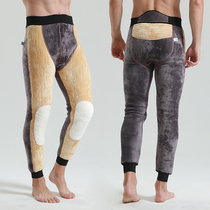 Silk cotton pants mens winter plus suede thickened Northeastern Tthicken plus size up to beat bottom rabbit suede super-thick warm pants