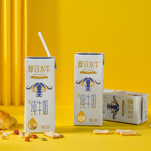 来思尔全脂摩菲水牛纯牛奶营养早餐