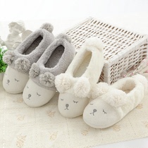 Moon Shoes Woman Autumn Winter Cute Bag Heel Warm Postnatal Pregnant Woman Shoes Thick Bottom Non-slip Indoor Plush Maternal Cotton Shoes