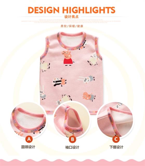 Áo vest trẻ em quần áo mùa thu ấm áp cho trẻ em Quần áo bé trai và bé gái cộng với áo nhung dày đơn áo gile bé gái hàng độc