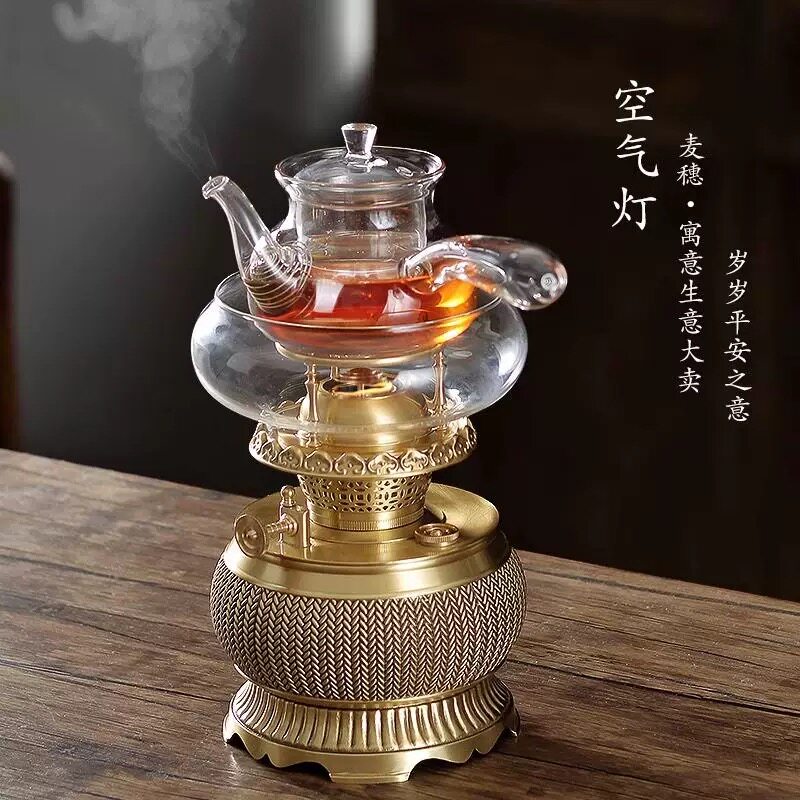 生产纯铜空气茶灯