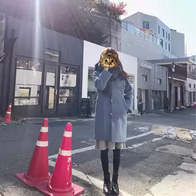 Small medium and long version 2021 new autumn and winter woolen coat cashmere woolen large size women's coat thickened