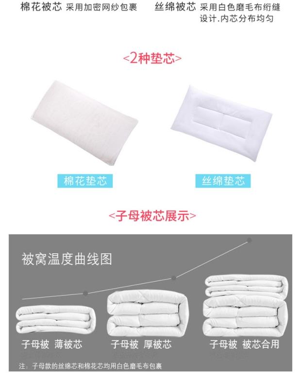 Bộ chăn ga gối ba mảnh với lõi bông ngủ sáu bộ chăn ga gối đệm cho trẻ sơ sinh 	bộ chăn ga gối hình cho bé gái	