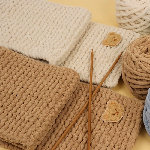 Ледяная полоса Линия толстая шерсть шерсти, ручная ручная кожа, мягкая тканая и плетенная ручная ручная крючка для рук парня.