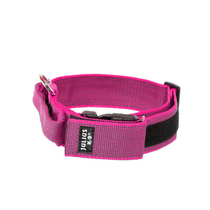 Shiba Dog Hee Hee European Imported JULIUS-K9 Lightweight Collar Dog Pull Ring Neck with Luminous Velcro