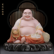 Maitreya Buddha statue solid white marble Maitreya Buddha Bodhisattva big belly laughing Buddha fortune decoration office housewarming shop