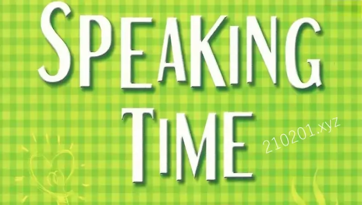 Speaking Time 英语口语教材1-3阶电子版PDF学生书+MP3音频