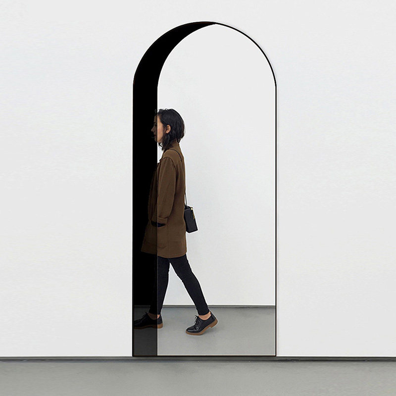 Simple three-dimensional mirror full body mirror dressing mirror fitting mirror floor mirror wall hanging mirror clothing store large mirror explosion-proof