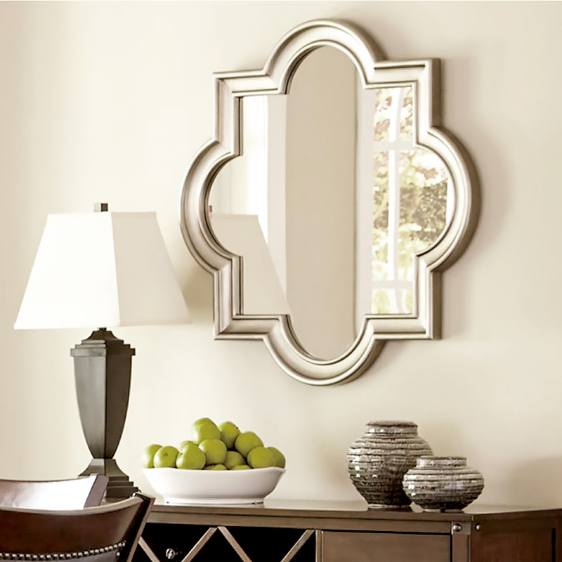 Simple vanity mirror, bathroom mirror, porch decorative mirror, bathroom bedroom vanity mirror, wall-mounted mirror, European-style mirror custom-made