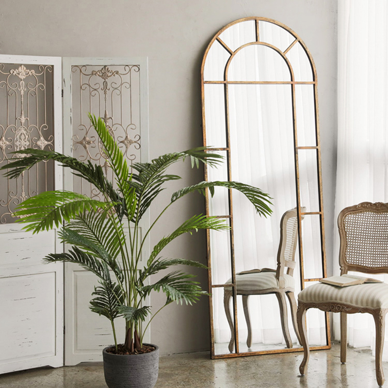 Eurostyle Retro Full-body Mirror Bedroom Princess Mirror Full Body Wall-mounted Clothing Store Beauty Shop Stereo Whole-body Mirror Customizable