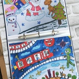 Альбом для карточек для школьников, фартук для рисования для детского сада, система хранения