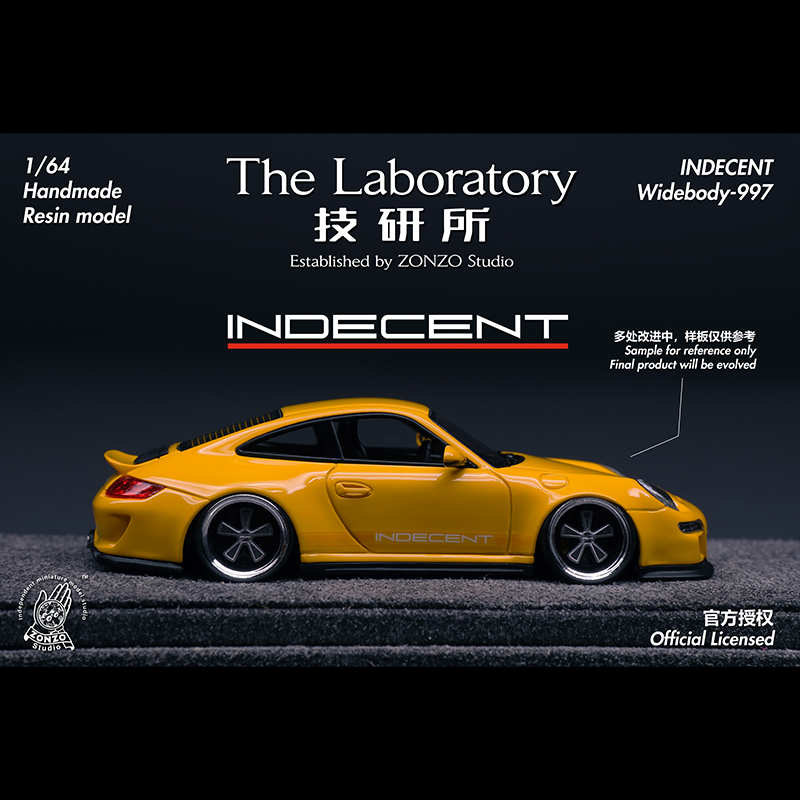 The Laboratory 1:64 Indecent 997 Wide-Body Resin Car Model