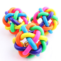 Pet Fun Toy Seven Colored Bell Peppers Rubber Ball Pooch Grindle Cat Cat Interaction Rainbow Ball