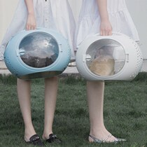 My Chestnut Cat Bag Out of portable kitty Puppy Breathable Big transparent Hand Traveling Backpack Space Cabin Pet Bag